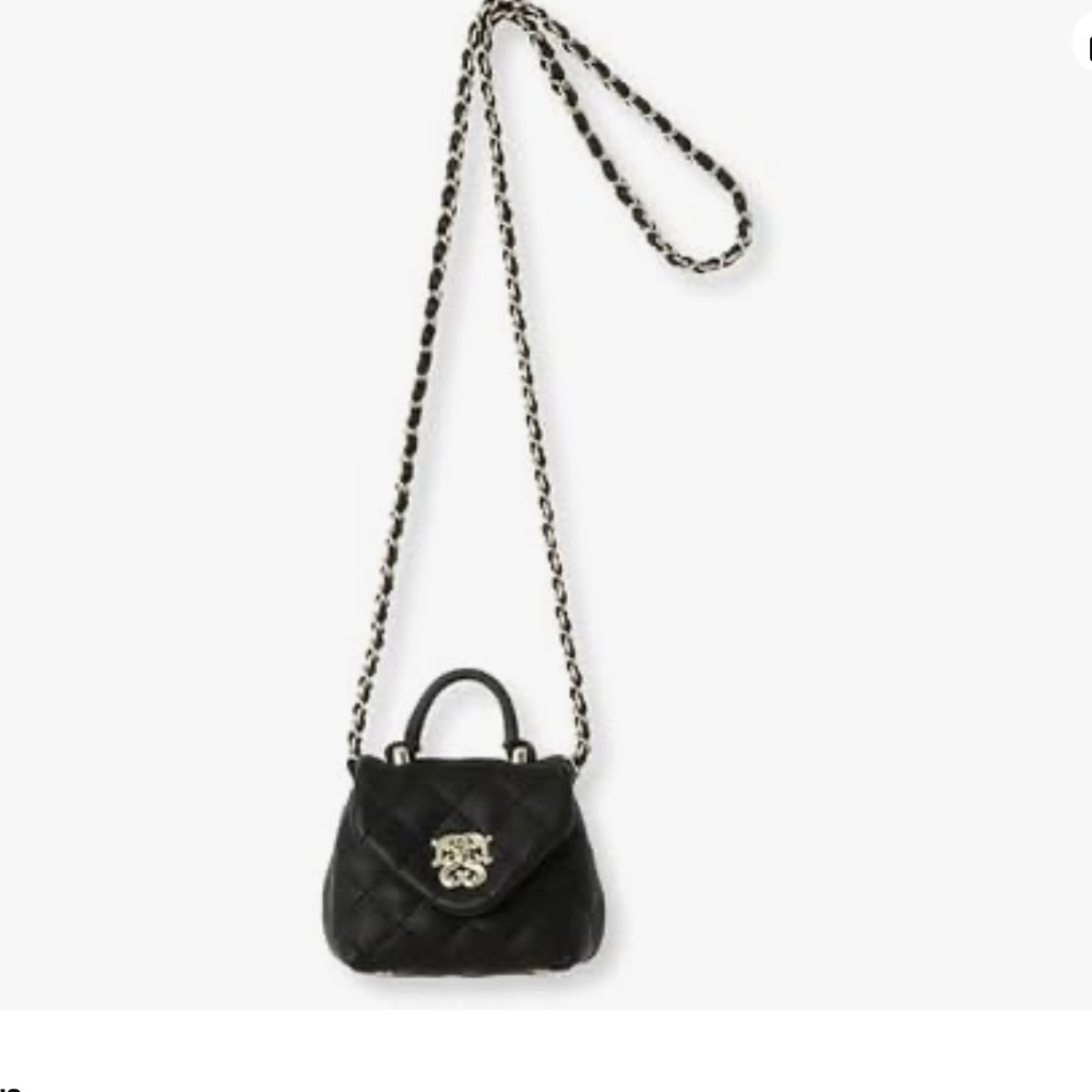 SNIDEL Soft Quilted Mini Shoulder Black With Gold